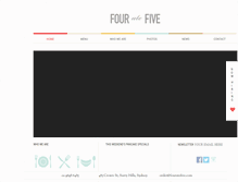 Tablet Screenshot of fouratefive.com